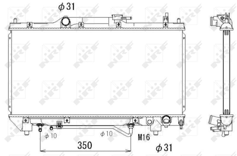 Radiators, Motora dzesēšanas sistēma NRF 53264 1