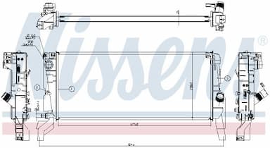 Radiators, Motora dzesēšanas sistēma NISSENS 606246 5