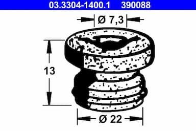 Vāciņš, Bremžu šķidruma tvertne ATE 03.3304-1400.1 1