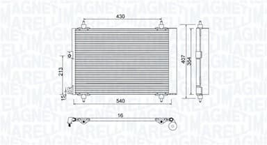 Kondensators, Gaisa kond. sistēma MAGNETI MARELLI 350203920000 1