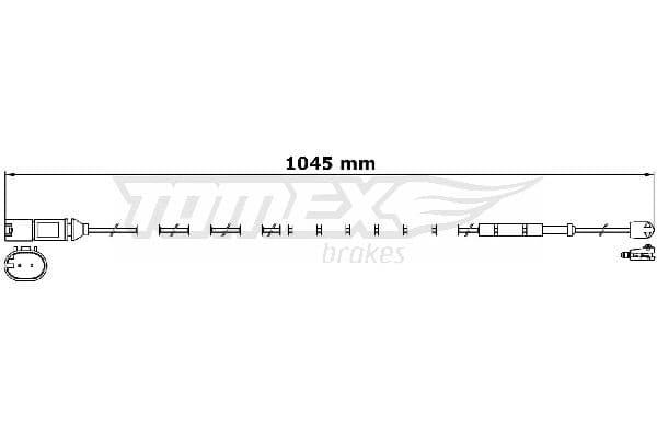 Indikators, Bremžu uzliku nodilums TOMEX Brakes TX 31-28 1