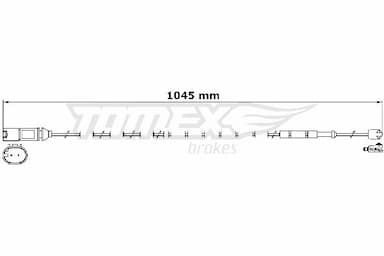 Indikators, Bremžu uzliku nodilums TOMEX Brakes TX 31-28 1