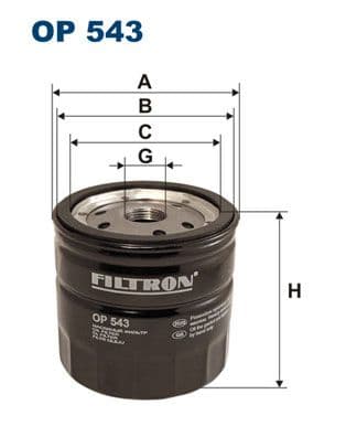 Eļļas filtrs FILTRON OP 543 1