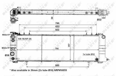 Radiators, Motora dzesēšanas sistēma NRF 50321 5