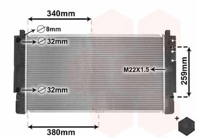 Radiators, Motora dzesēšanas sistēma VAN WEZEL 58002149 1