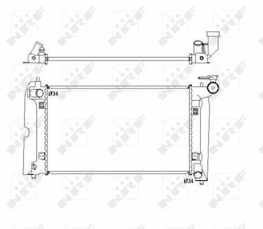 Radiators, Motora dzesēšanas sistēma NRF 53397 5