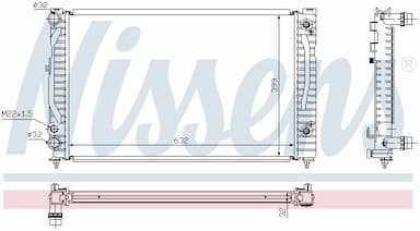 Radiators, Motora dzesēšanas sistēma NISSENS 60499 6