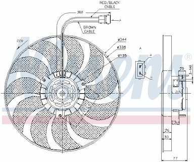 Ventilators, Motora dzesēšanas sistēma NISSENS 85676 6