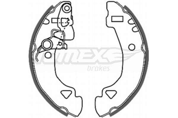 Bremžu loku komplekts TOMEX Brakes TX 20-27 1