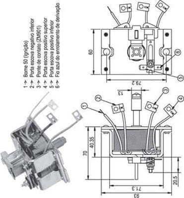 Ievilcējrelejs, Starteris MAGNETI MARELLI 940113050337 1