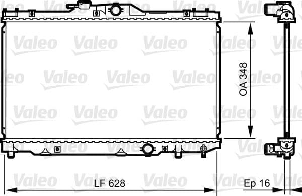 Radiators, Motora dzesēšanas sistēma VALEO 735415 1