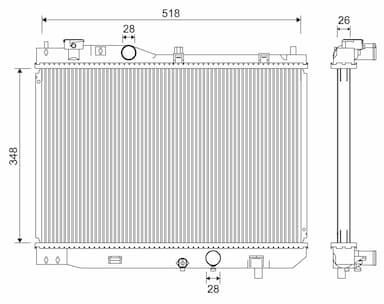 Radiators, Motora dzesēšanas sistēma VALEO 701267 1