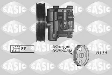 Hidrosūknis, Stūres iekārta SASIC 7070013 1