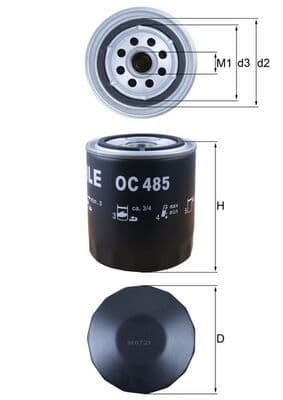 Eļļas filtrs KNECHT OC 485 1