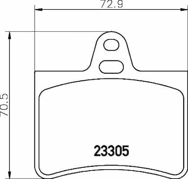 Bremžu uzliku kompl., Disku bremzes HELLA 8DB 355 019-441 1