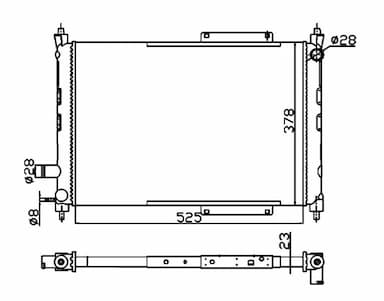 Radiators, Motora dzesēšanas sistēma NRF 55326A 1