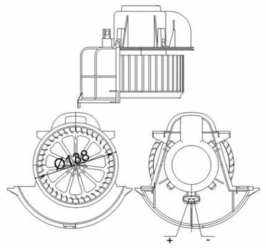 Salona ventilators MAHLE AB 113 000S 1