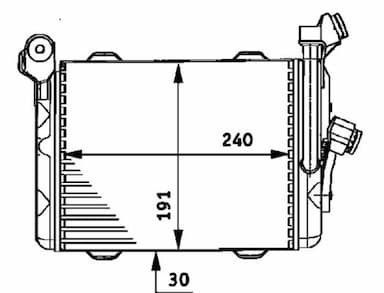 Eļļas radiators, Motoreļļa MAHLE CLC 33 000P 2