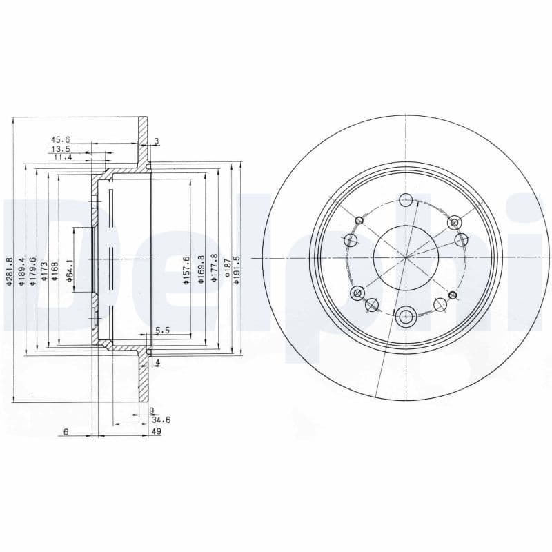 Bremžu diski DELPHI BG3979 1