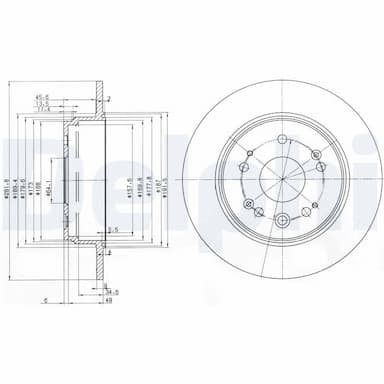 Bremžu diski DELPHI BG3979 1