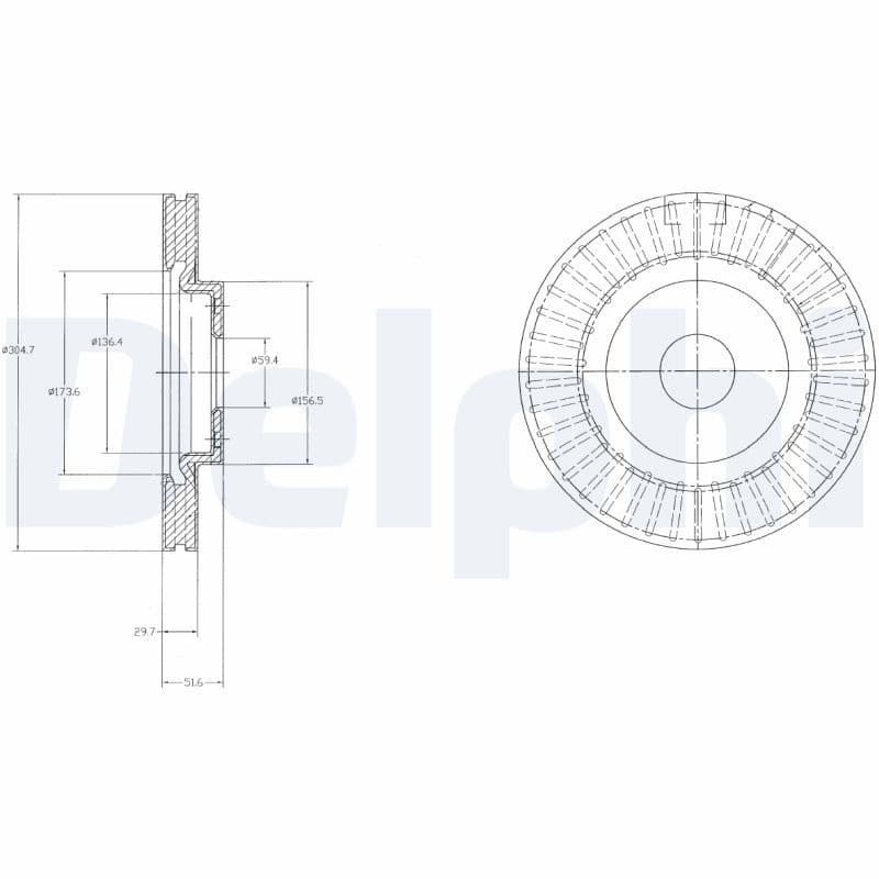 Bremžu diski DELPHI BG4214 1