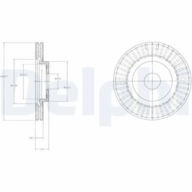 Bremžu diski DELPHI BG4214 1