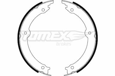 Bremžu loku kompl., Stāvbremze TOMEX Brakes TX 23-33 1