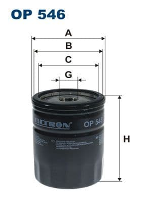 Eļļas filtrs FILTRON OP 546 1