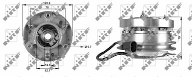 Sajūgs, Radiatora ventilators NRF 49700 5