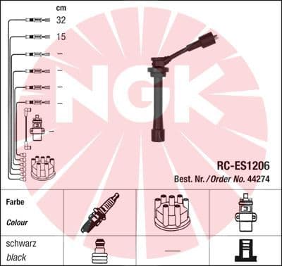 Augstsprieguma vadu komplekts NGK 44274 1