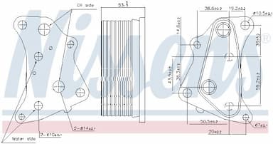 Eļļas radiators, Motoreļļa NISSENS 91202 5