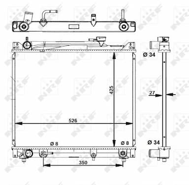 Radiators, Motora dzesēšanas sistēma NRF 53289 2