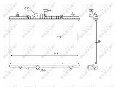 Radiators, Motora dzesēšanas sistēma NRF 58394 1