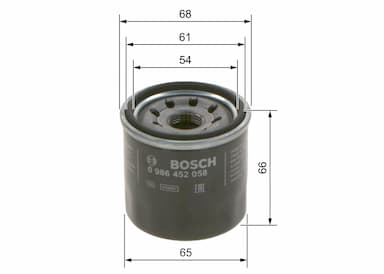 Eļļas filtrs BOSCH 0 986 452 058 5