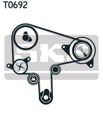 Ūdenssūknis + Zobsiksnas komplekts SKF VKMC 94920-1 2