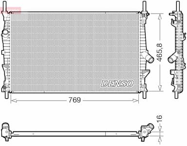 Radiators, Motora dzesēšanas sistēma DENSO DRM10124 1