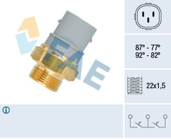 Termoslēdzis, Radiatora ventilators FAE 38160 1