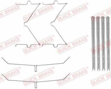 Piederumu komplekts, Disku bremžu uzlikas QUICK BRAKE 109-1885 1