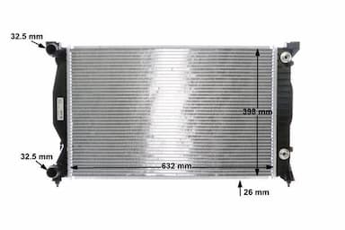 Radiators, Motora dzesēšanas sistēma MAHLE CR 484 000S 11