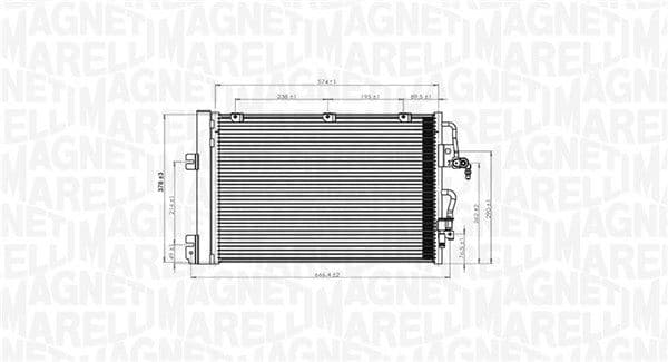 Kondensators, Gaisa kond. sistēma MAGNETI MARELLI 350203900000 1