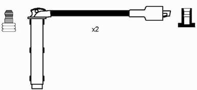 Augstsprieguma vadu komplekts NGK 7705 2