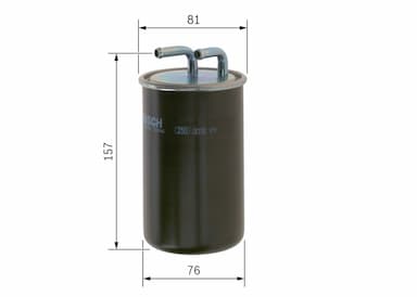 Degvielas filtrs BOSCH F 026 402 086 5