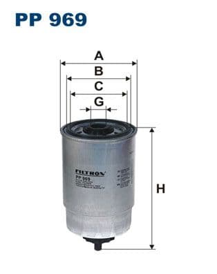 Degvielas filtrs FILTRON PP 969 1