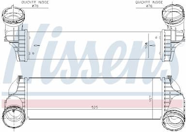 Starpdzesētājs NISSENS 96364 2