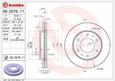 Bremžu diski BREMBO 09.D576.11 1