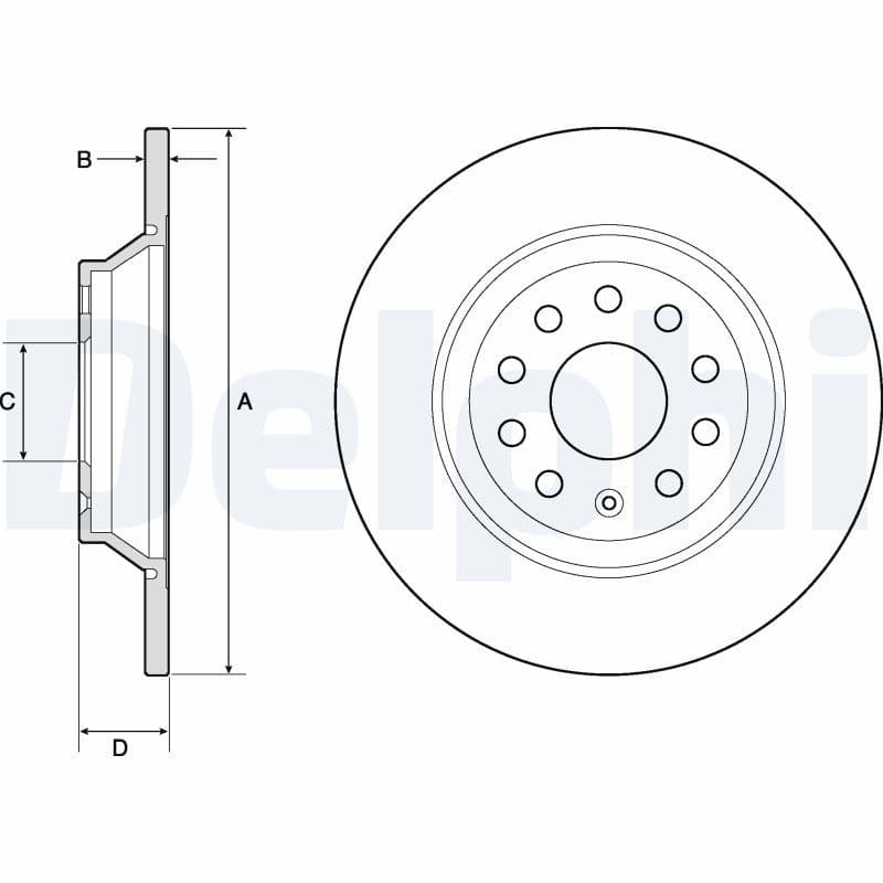 Bremžu diski DELPHI BG4751C 1