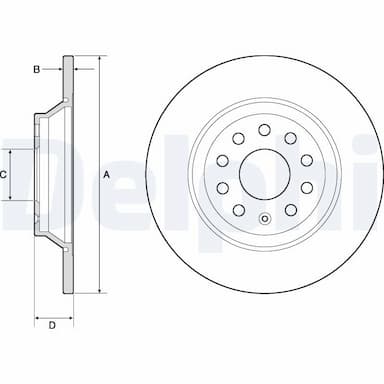 Bremžu diski DELPHI BG4751C 1