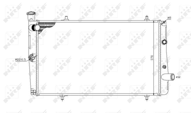 Radiators, Motora dzesēšanas sistēma NRF 54669 1