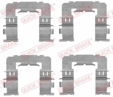 Piederumu komplekts, Disku bremžu uzlikas QUICK BRAKE 109-1742 1