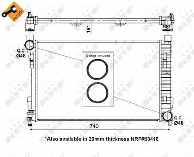 Radiators, Motora dzesēšanas sistēma NRF 55310 5